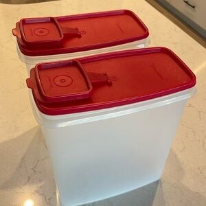Vintage Tupperware cereal containers